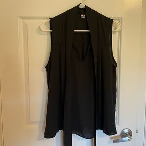 Free Press Black Bow Blouse